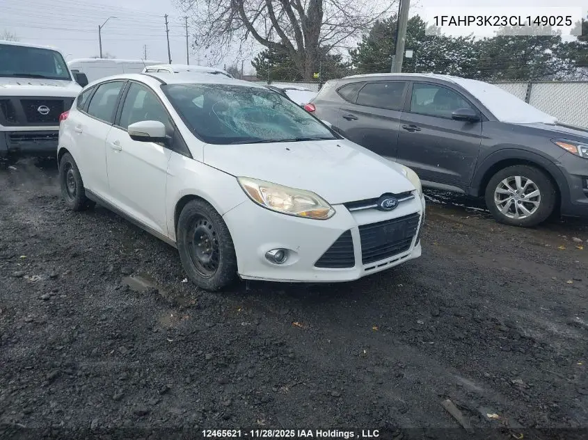 1FAHP3K23CL149025 2012 Ford Focus Se