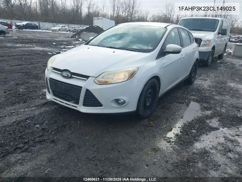 1FAHP3K23CL149025 2012 Ford Focus Se