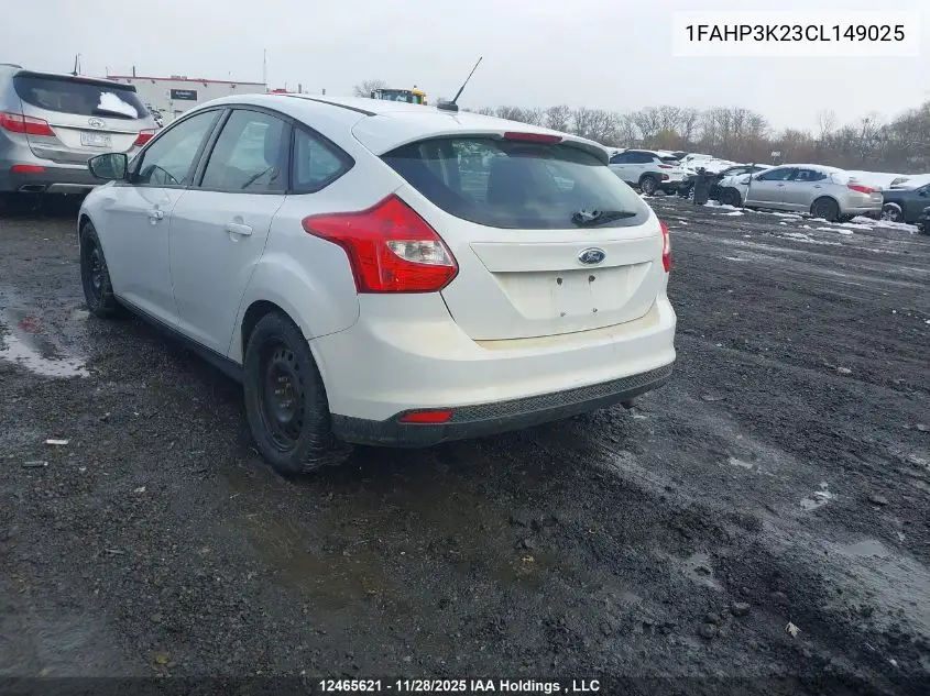 1FAHP3K23CL149025 2012 Ford Focus Se