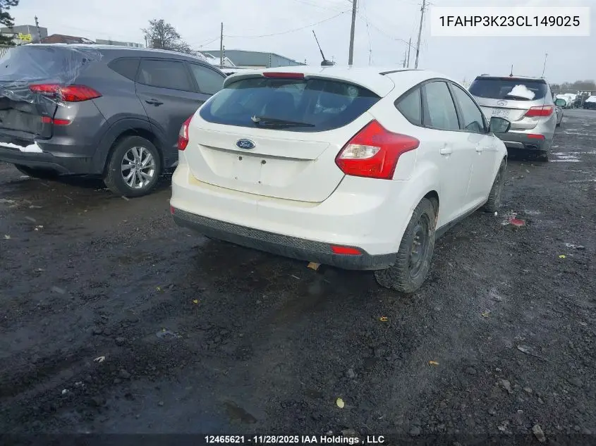 1FAHP3K23CL149025 2012 Ford Focus Se