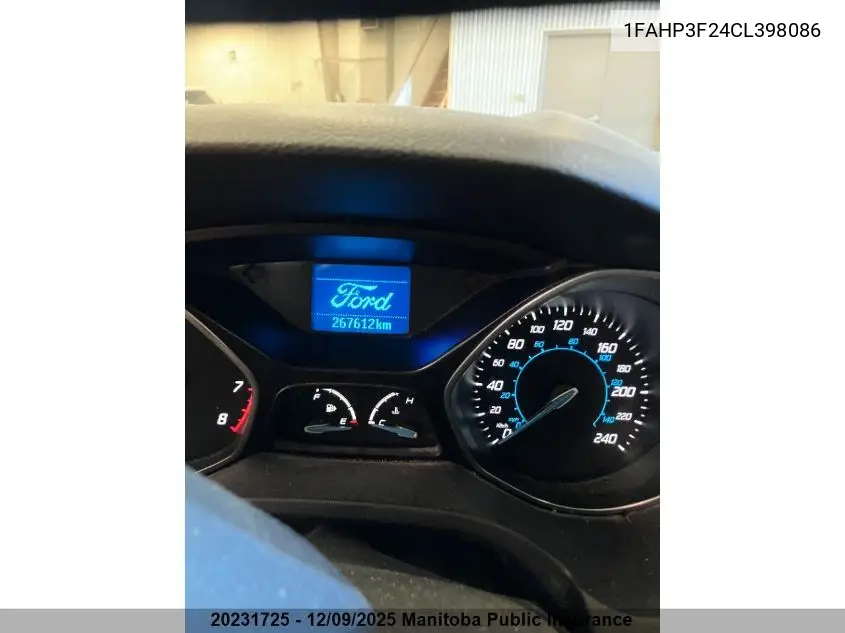 1FAHP3F24CL398086 2012 Ford Focus Se
