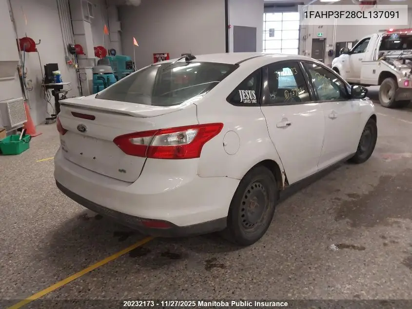 1FAHP3F28CL137091 2012 Ford Focus Se