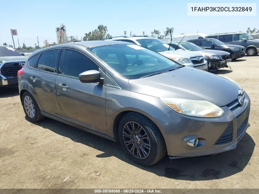 1FAHP3K20CL332849 2012 Ford Focus Se