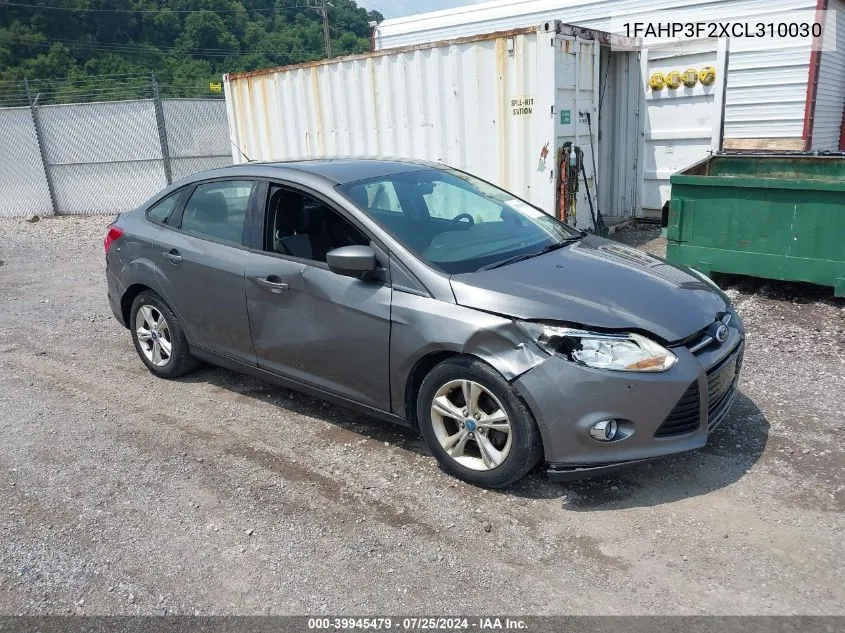 1FAHP3F2XCL310030 2012 Ford Focus Se