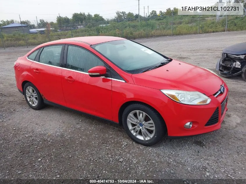 1FAHP3H21CL102731 2012 Ford Focus Sel