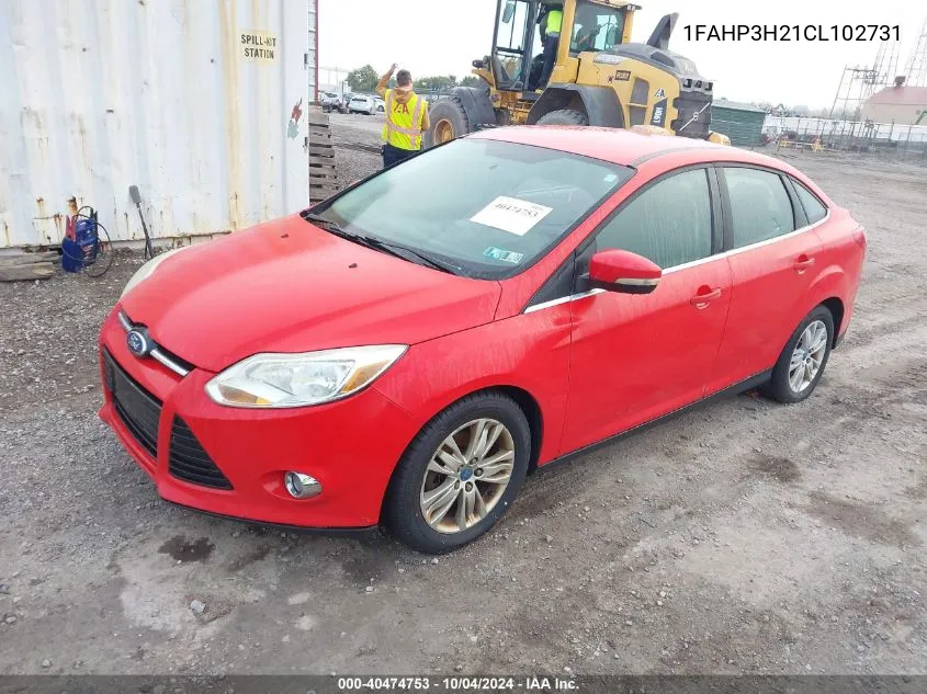 1FAHP3H21CL102731 2012 Ford Focus Sel