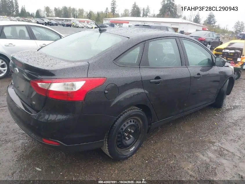 1FAHP3F28CL290943 2012 Ford Focus Se