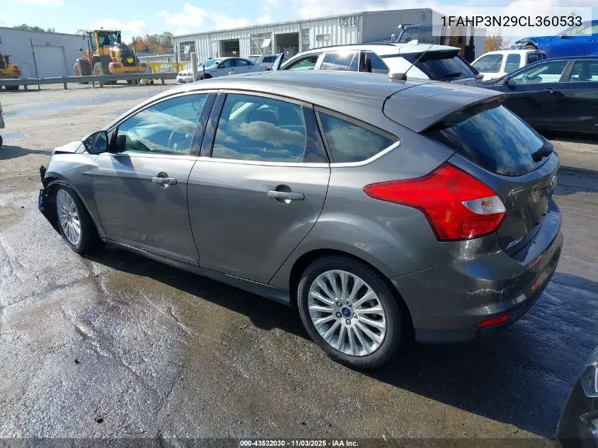 1FAHP3N29CL360533 2012 Ford Focus Titanium