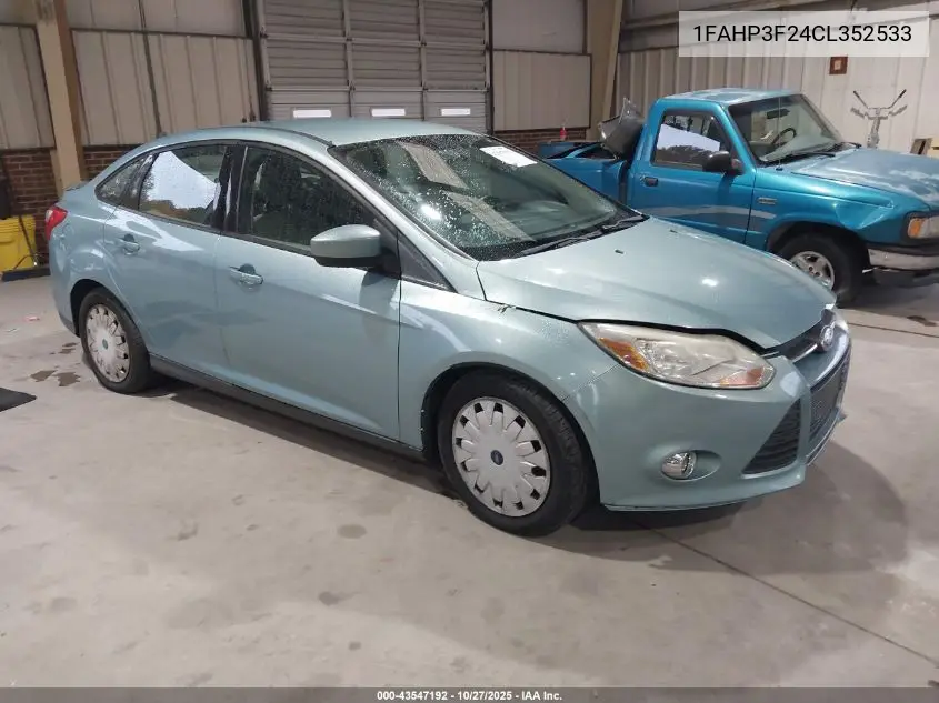 1FAHP3F24CL352533 2012 Ford Focus Se