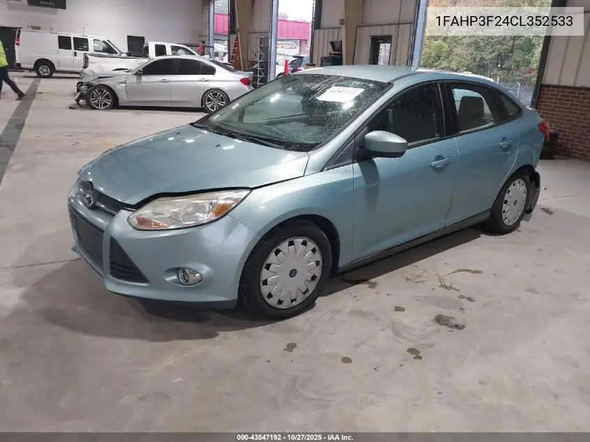 1FAHP3F24CL352533 2012 Ford Focus Se