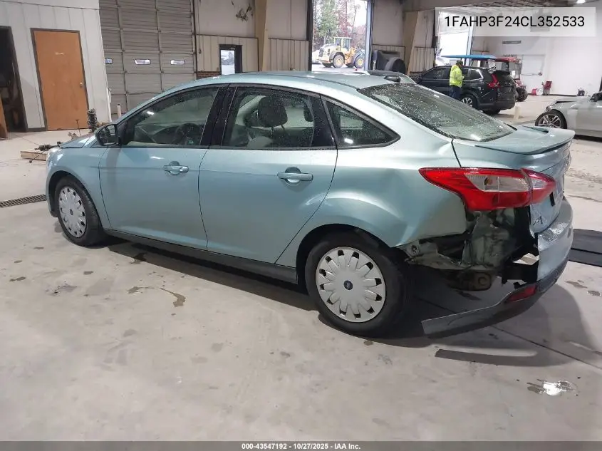 1FAHP3F24CL352533 2012 Ford Focus Se