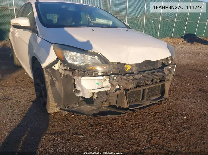 1FAHP3N27CL111244 2012 Ford Focus Titanium