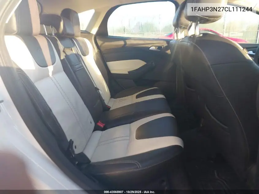 1FAHP3N27CL111244 2012 Ford Focus Titanium
