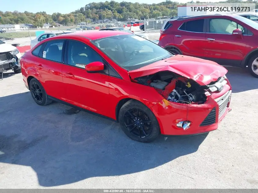 1FAHP3F26CL119771 2012 Ford Focus Se
