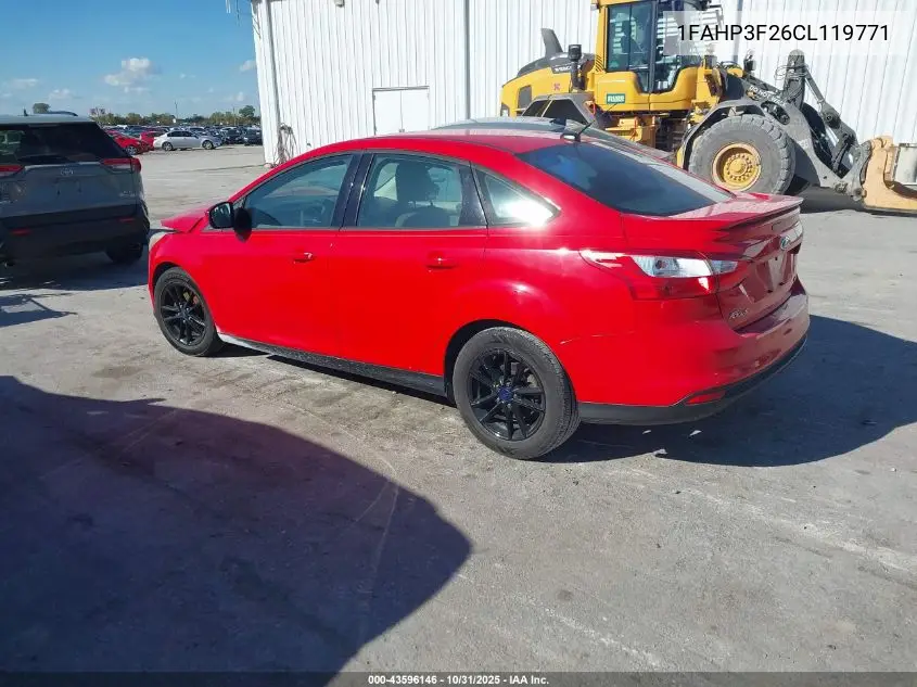 1FAHP3F26CL119771 2012 Ford Focus Se