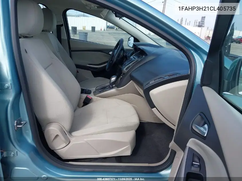 1FAHP3H21CL405735 2012 Ford Focus Sel