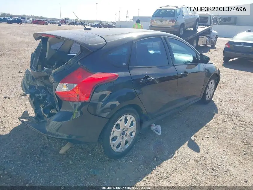 1FAHP3K22CL374696 2012 Ford Focus Se