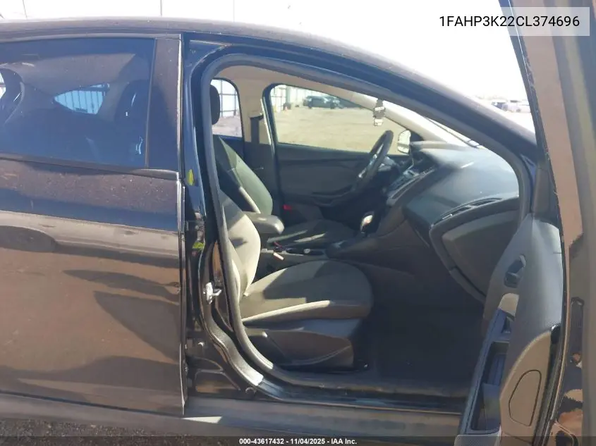1FAHP3K22CL374696 2012 Ford Focus Se