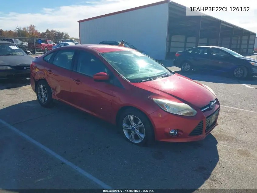 1FAHP3F22CL126152 2012 Ford Focus Se