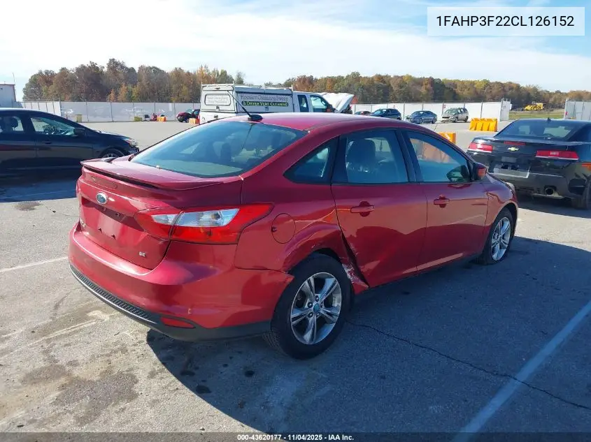 1FAHP3F22CL126152 2012 Ford Focus Se