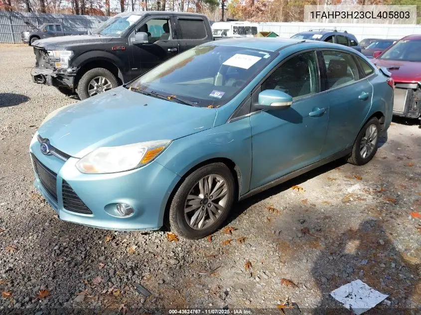 1FAHP3H23CL405803 2012 Ford Focus Sel