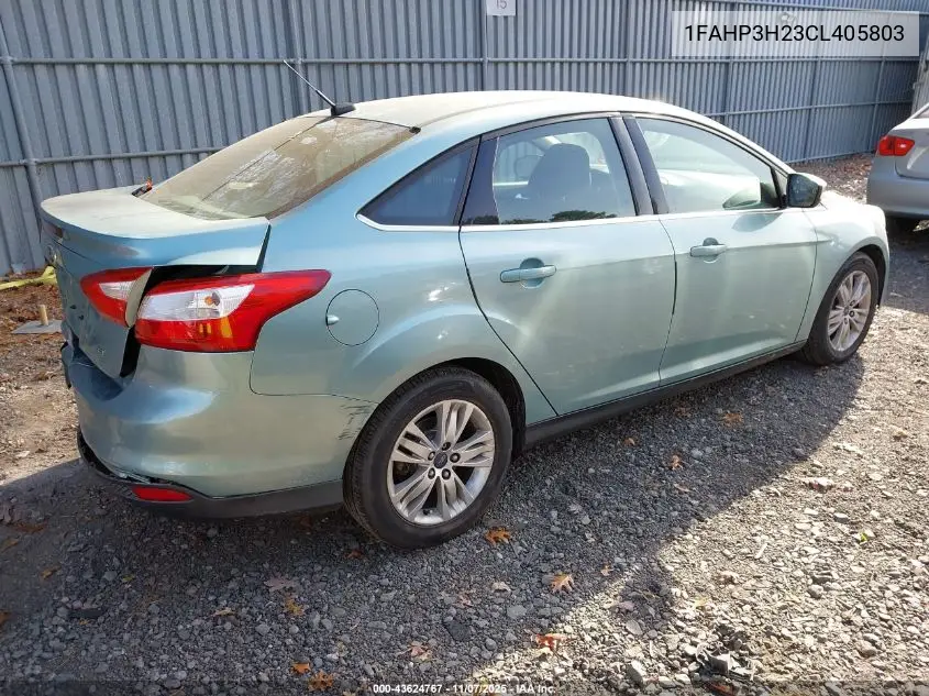 1FAHP3H23CL405803 2012 Ford Focus Sel