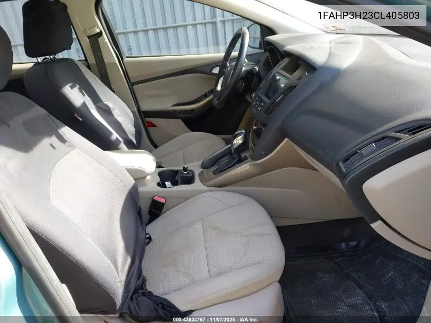 1FAHP3H23CL405803 2012 Ford Focus Sel