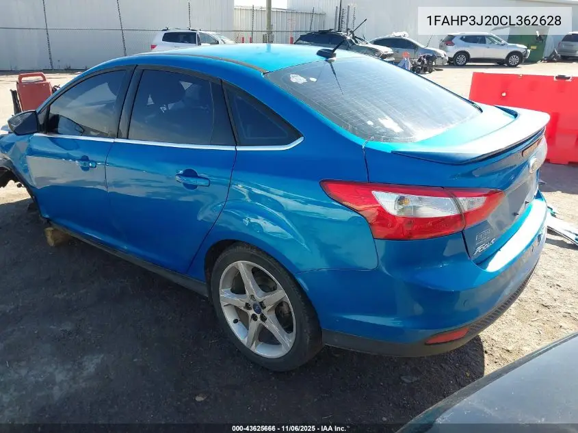 1FAHP3J20CL362628 2012 Ford Focus Titanium