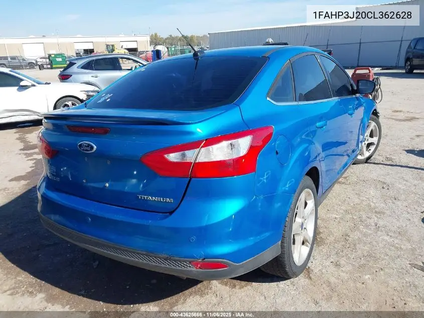 1FAHP3J20CL362628 2012 Ford Focus Titanium