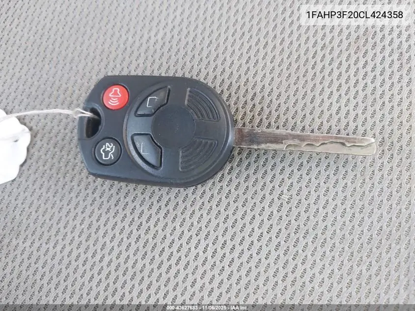 1FAHP3F20CL424358 2012 Ford Focus Se