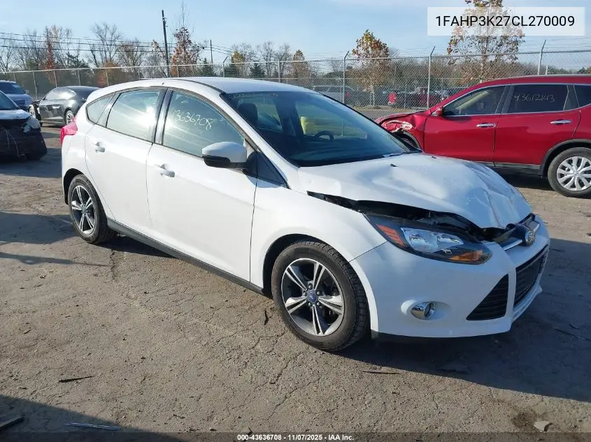 1FAHP3K27CL270009 2012 Ford Focus Se