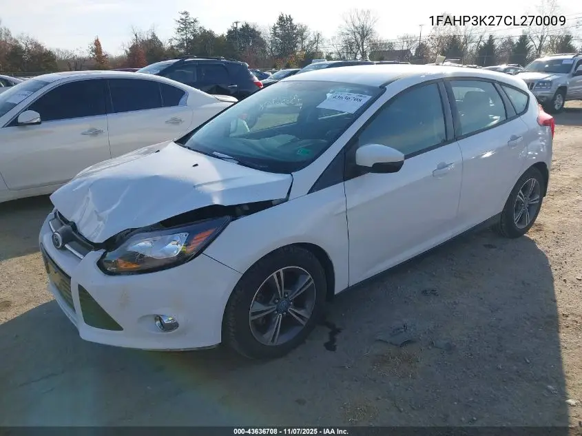 1FAHP3K27CL270009 2012 Ford Focus Se