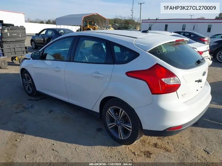 1FAHP3K27CL270009 2012 Ford Focus Se