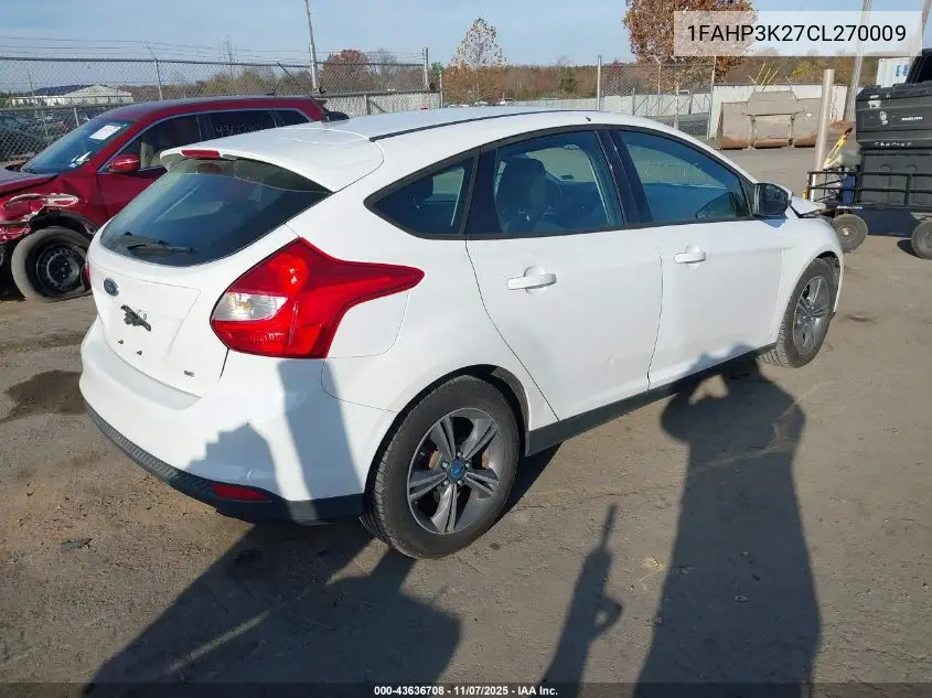 1FAHP3K27CL270009 2012 Ford Focus Se