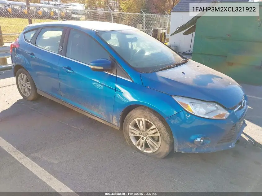 1FAHP3M2XCL321922 2012 Ford Focus Sel