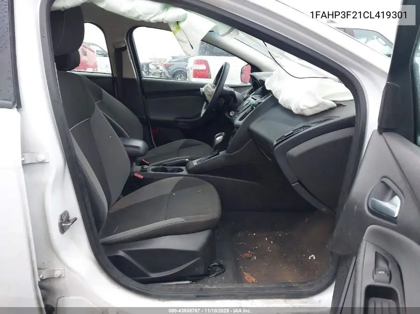 1FAHP3F21CL419301 2012 Ford Focus Se