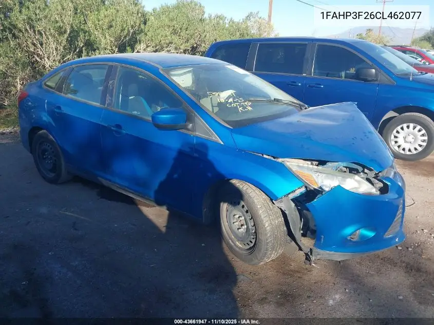 1FAHP3F26CL462077 2012 Ford Focus Se