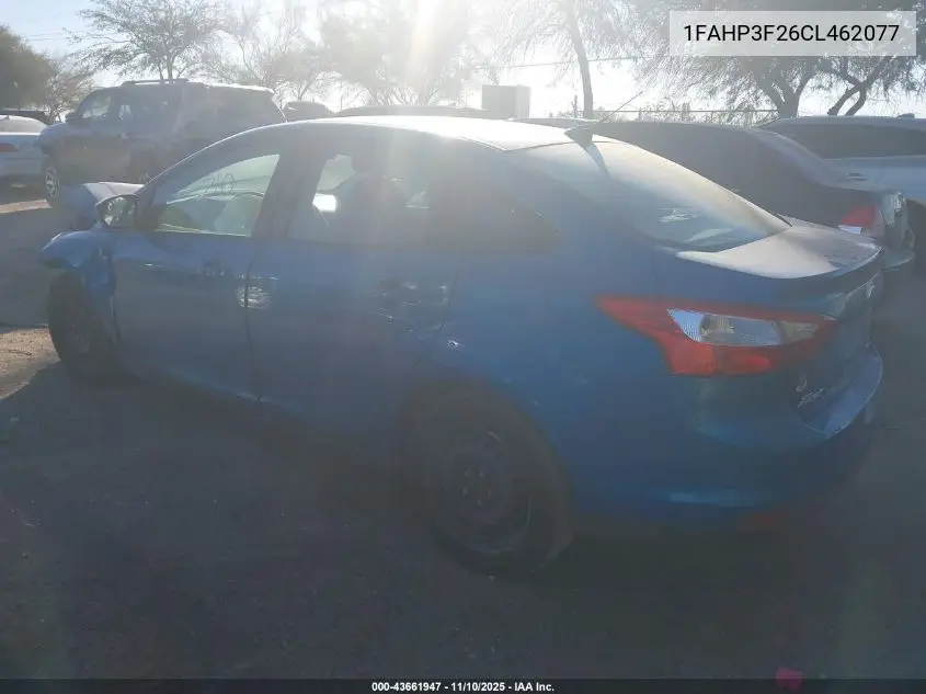 1FAHP3F26CL462077 2012 Ford Focus Se