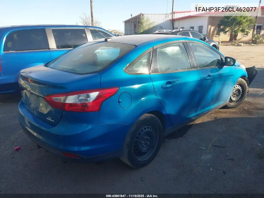 1FAHP3F26CL462077 2012 Ford Focus Se