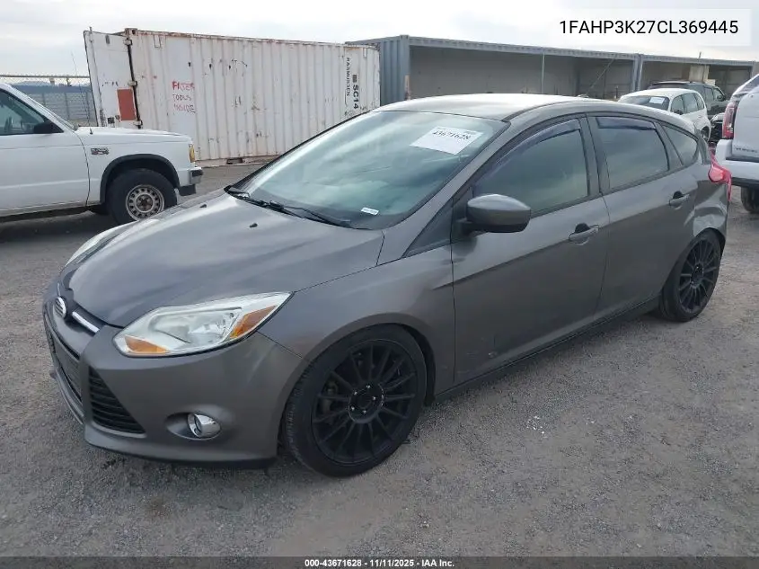 1FAHP3K27CL369445 2012 Ford Focus Se