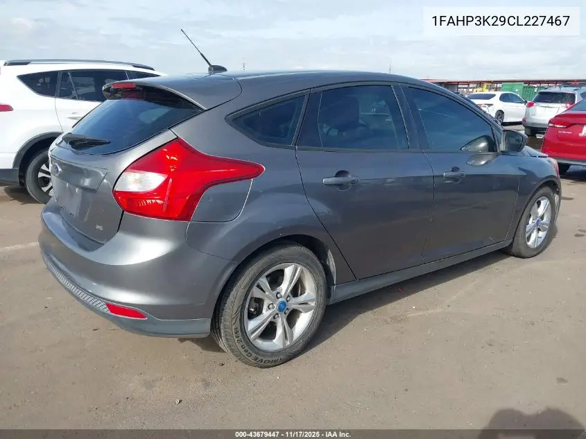 1FAHP3K29CL227467 2012 Ford Focus Se