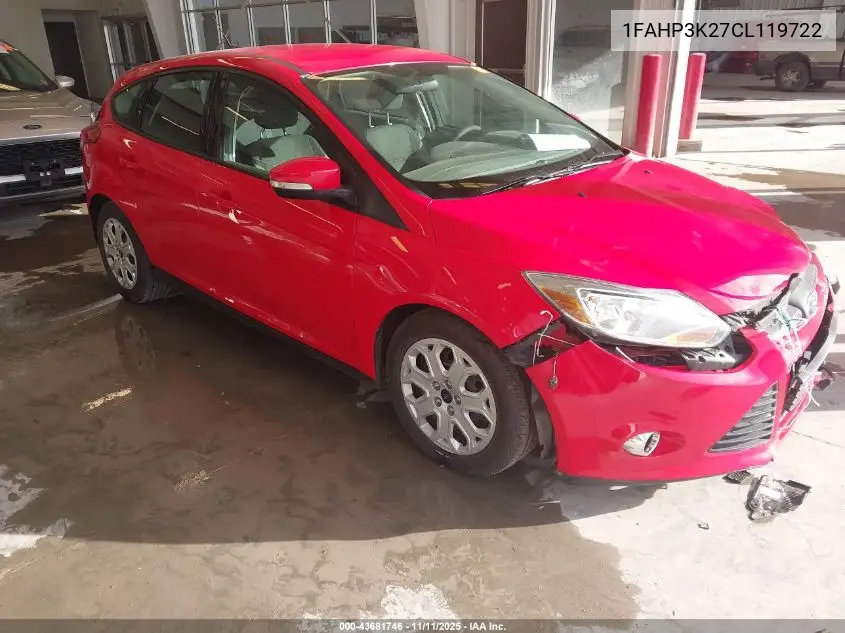 1FAHP3K27CL119722 2012 Ford Focus Se