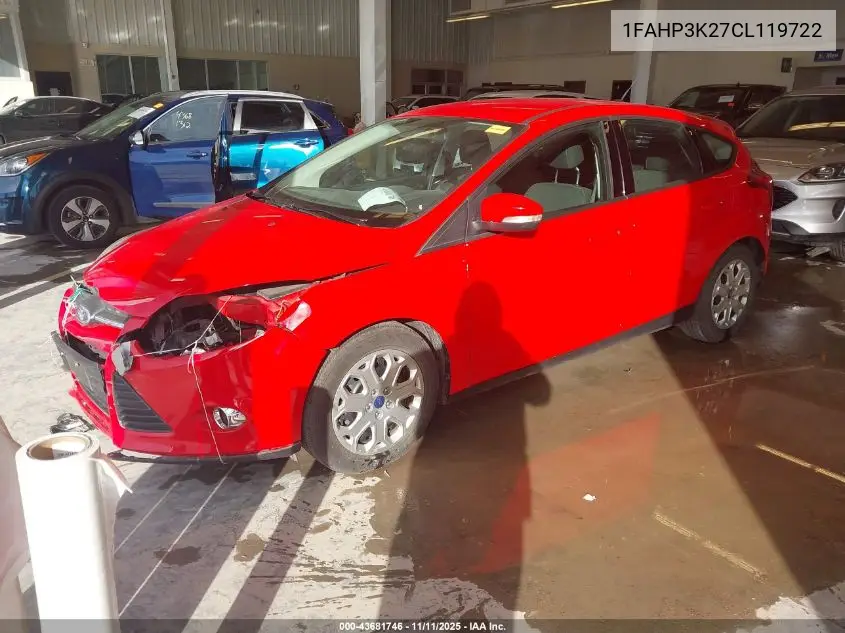 1FAHP3K27CL119722 2012 Ford Focus Se