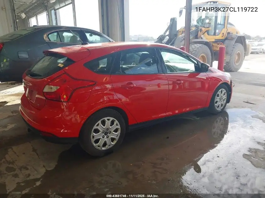 1FAHP3K27CL119722 2012 Ford Focus Se