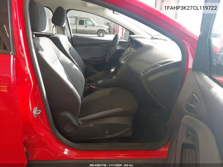 1FAHP3K27CL119722 2012 Ford Focus Se