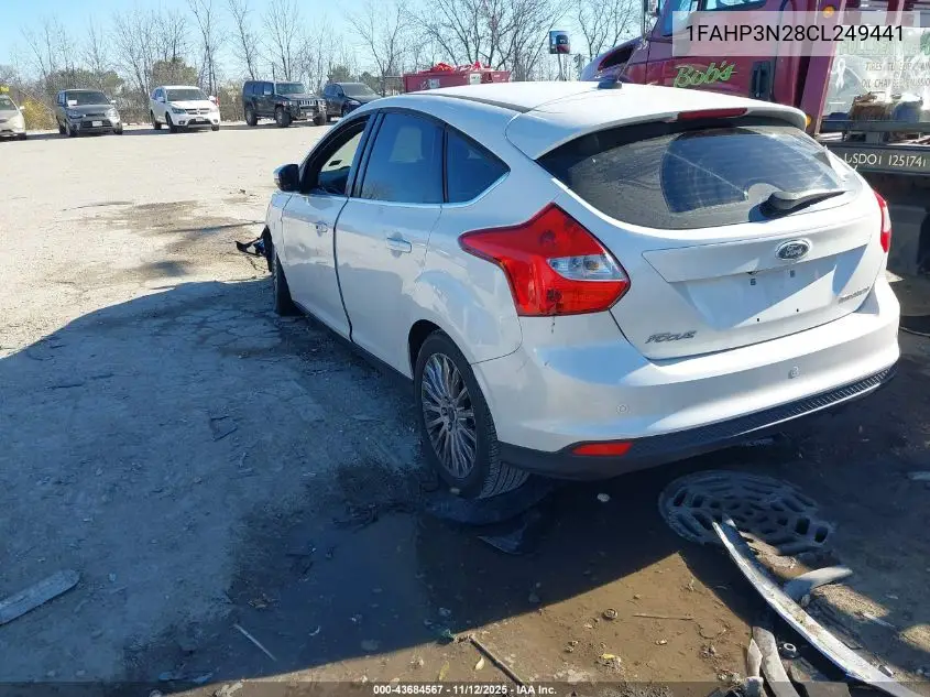 1FAHP3N28CL249441 2012 Ford Focus Titanium