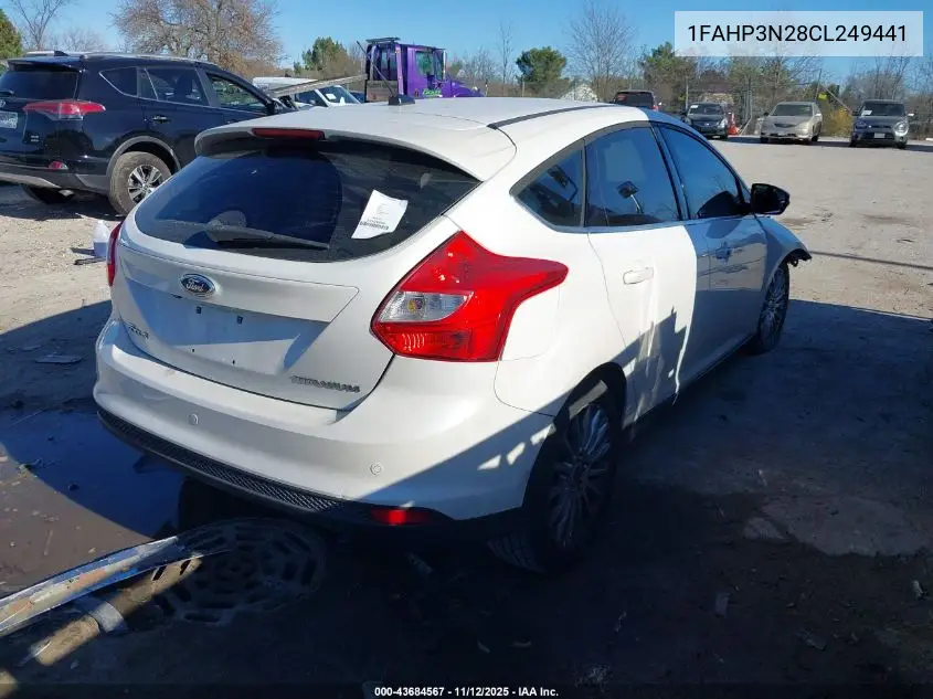 1FAHP3N28CL249441 2012 Ford Focus Titanium