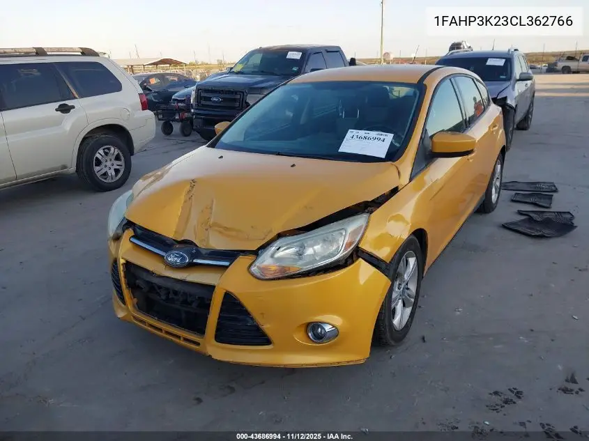 1FAHP3K23CL362766 2012 Ford Focus Se