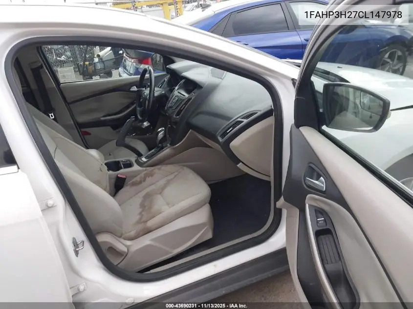 1FAHP3H27CL147978 2012 Ford Focus Sel