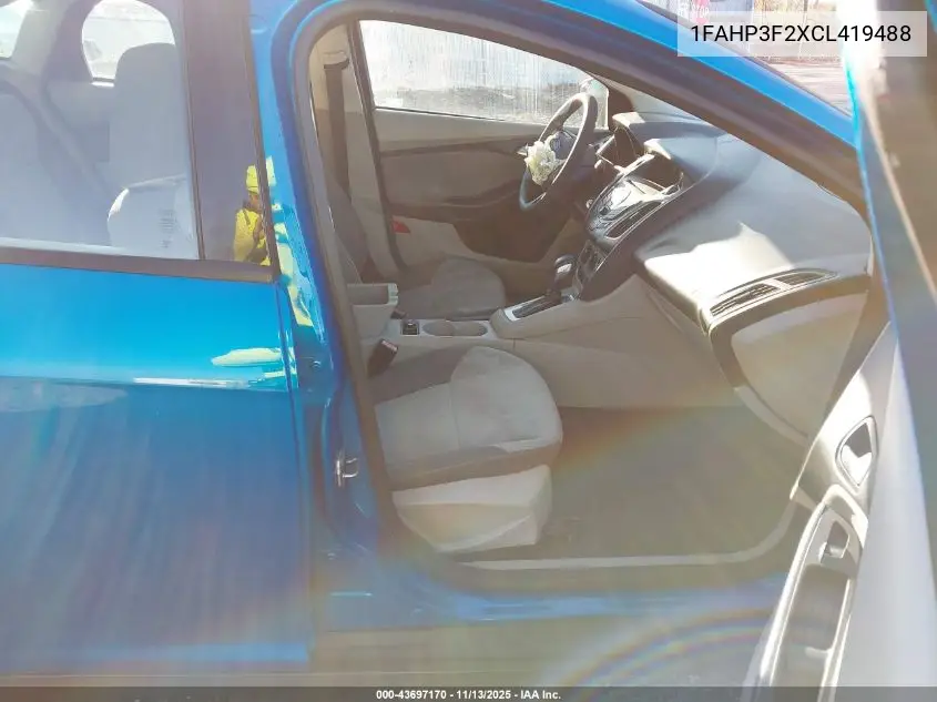 1FAHP3F2XCL419488 2012 Ford Focus Se